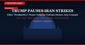 Trump Pauses Iran Strikes for Five Days, Claims ‘Productive’ Peace Talks Underway — Tehran Denies Any Negotiations